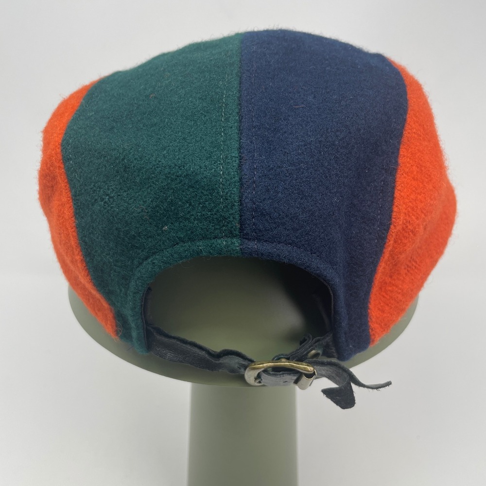 Lake of the Isles Vintage 5 Panel Hat Wool Colorblock Genuine Suede Brim USA - Picture 2 of 10